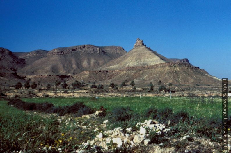 Mesa érodée près de Chenini . Photo © André M. Winter