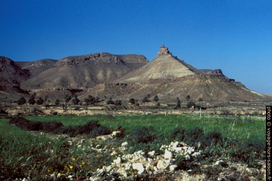 Mesa érodée près de Chenini . Photo © André M. Winter