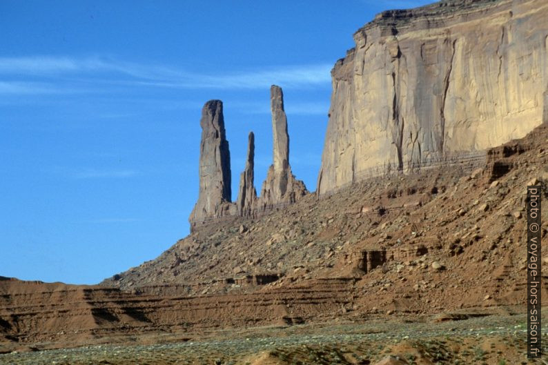 Les Three Sisters du Monument Valley. Photo © André M. Winter