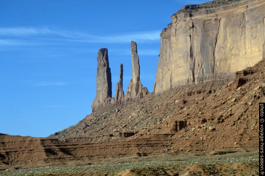 Les Three Sisters du Monument Valley. Photo © André M. Winter