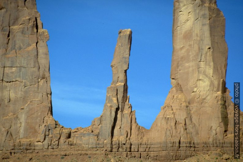 Middle Sister des Three Sisters dans le Monument Valley. Photo © André M. Winter