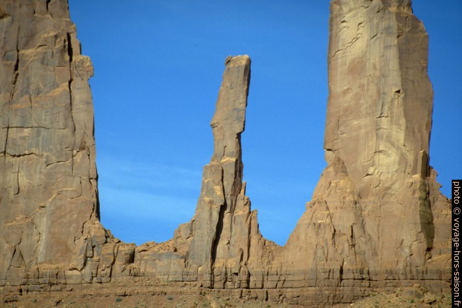 Middle Sister des Three Sisters dans le Monument Valley. Photo © André M. Winter