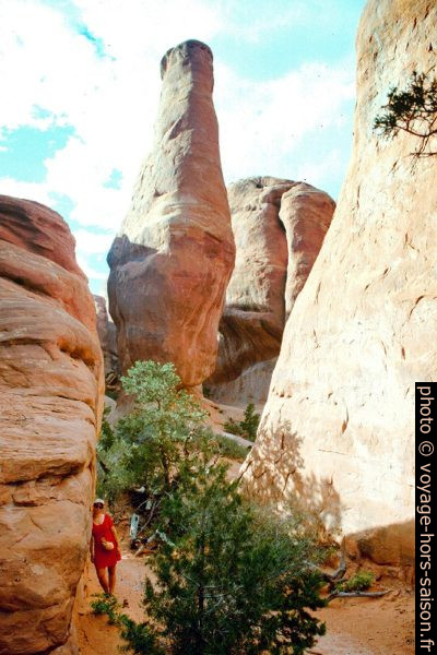 Labyrinthe de rochers dans l'Arches National Park. Photo © André M. Winter