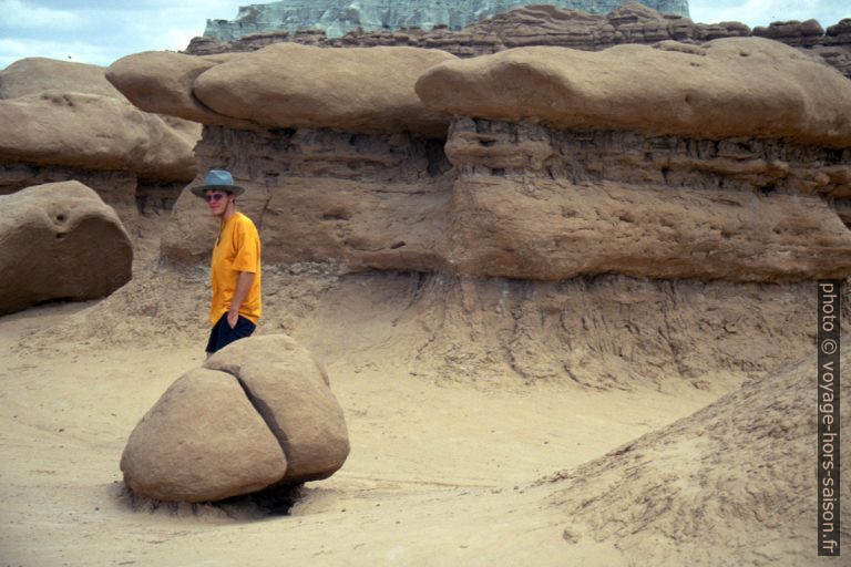André dans le Goblin Valley. Photo © André M. Winter