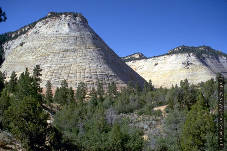 La Checkboard Mesa du Zion National Park. Photo © André M. Winter