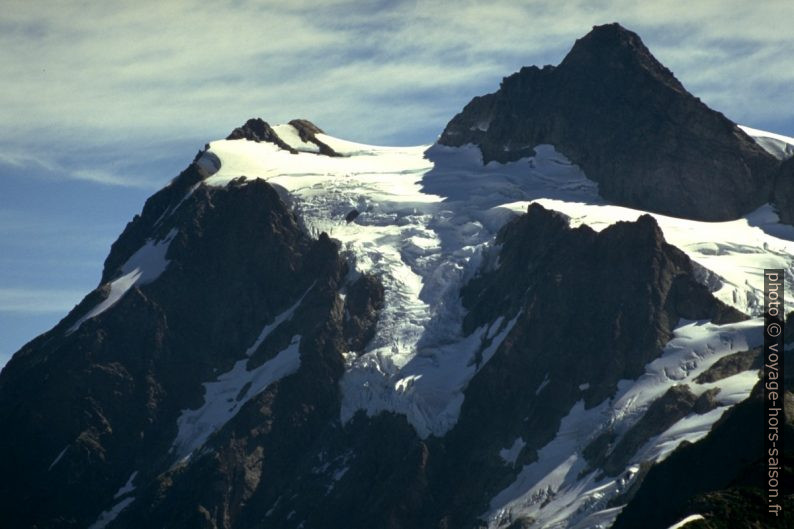 Glacier sur le versant nord du Mount Baker. Photo © André M. Winter