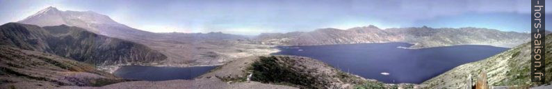 Panorama du Mount Saint Helens et du Spirit Lake. Photo © COKA