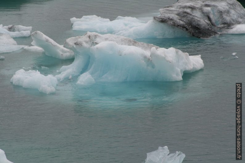 Icebergs dans le Jökulsárlón. Photo © Alex Medwedeff