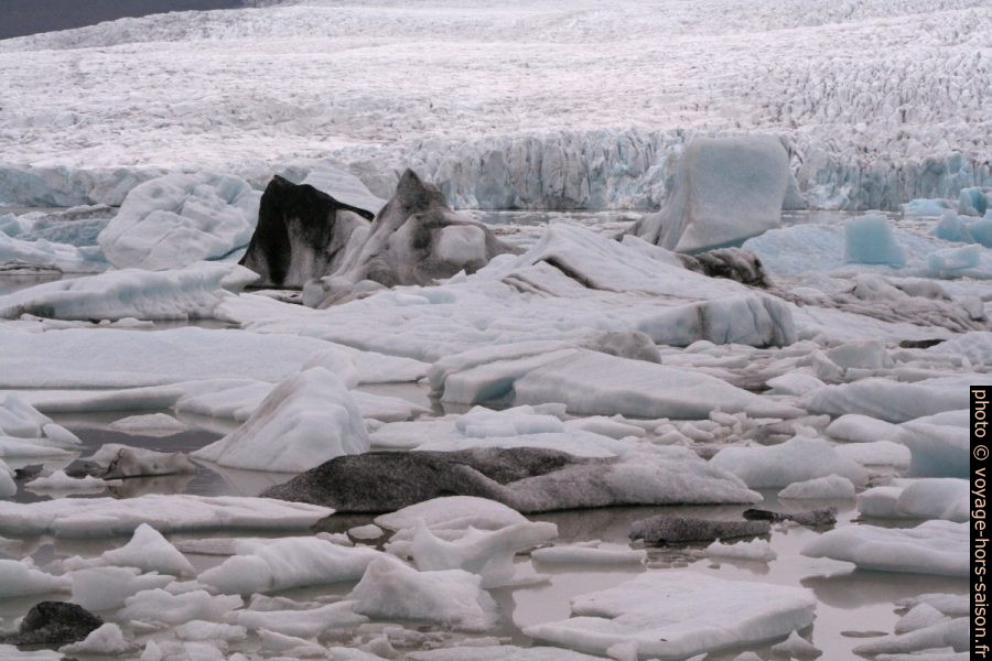 Lac Fjallsárlón au pied du glacier Fjallsjökull. Photo © André M. Winter