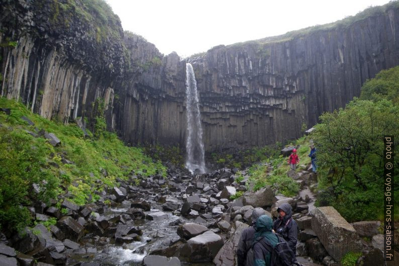 Cirque formé par des orgues de basalte autour de la cascade Svartifoss. Photo © André M. Winter