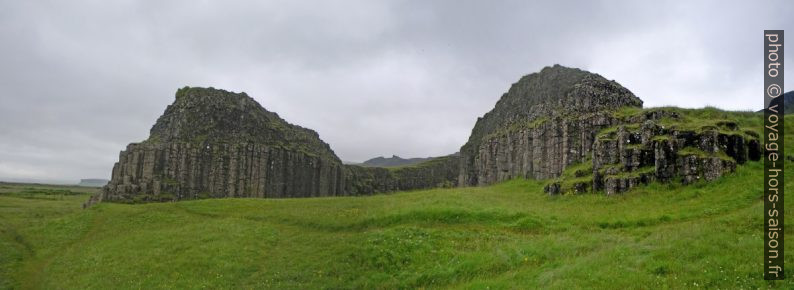 Les orgues basaltiques de Dverghamrar. Photo © André M. Winter