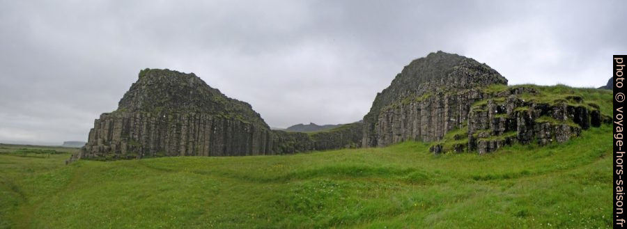Les orgues basaltiques de Dverghamrar. Photo © André M. Winter