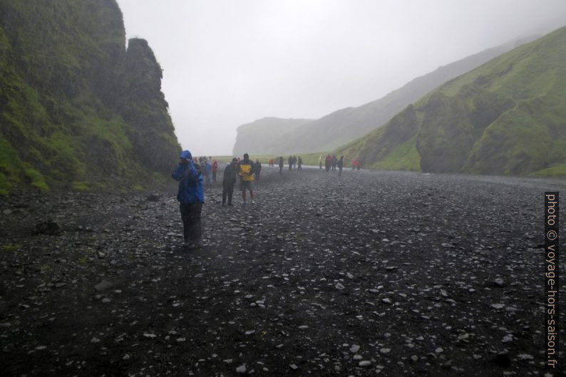 Vue du cirque du Skógafoss vers le sud. Photo © André M. Winter