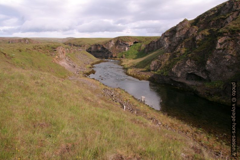 Gorges de la rivière Sog entre Þingvallavatn et Úlfljótsvatn. Photo © André M. Winter