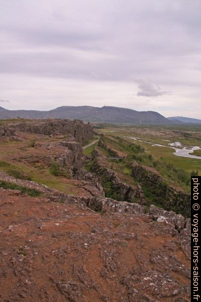 L'Almannagjá vu de Hakið. Photo © André M. Winter