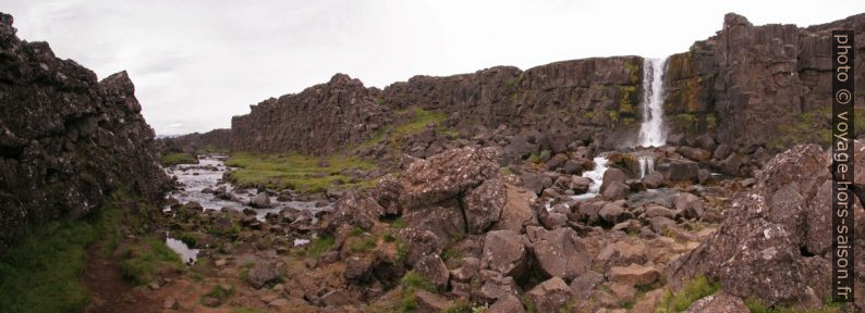 La rivière Öxará et la cascade Öxarárfoss. Photo © André M. Winter