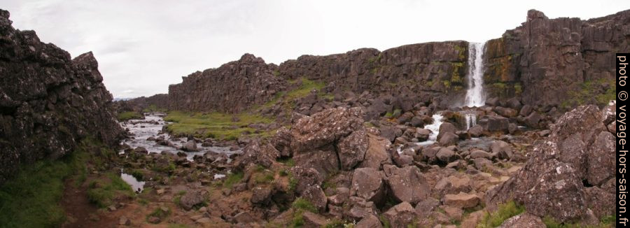 La rivière Öxará et la cascade Öxarárfoss. Photo © André M. Winter