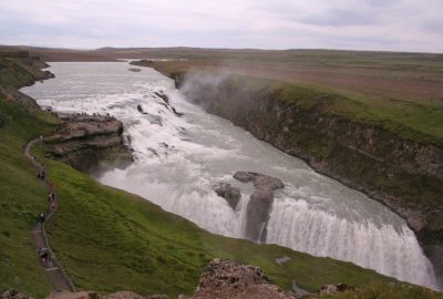 La double cascade du Gullfoss. Photo © André M. Winter