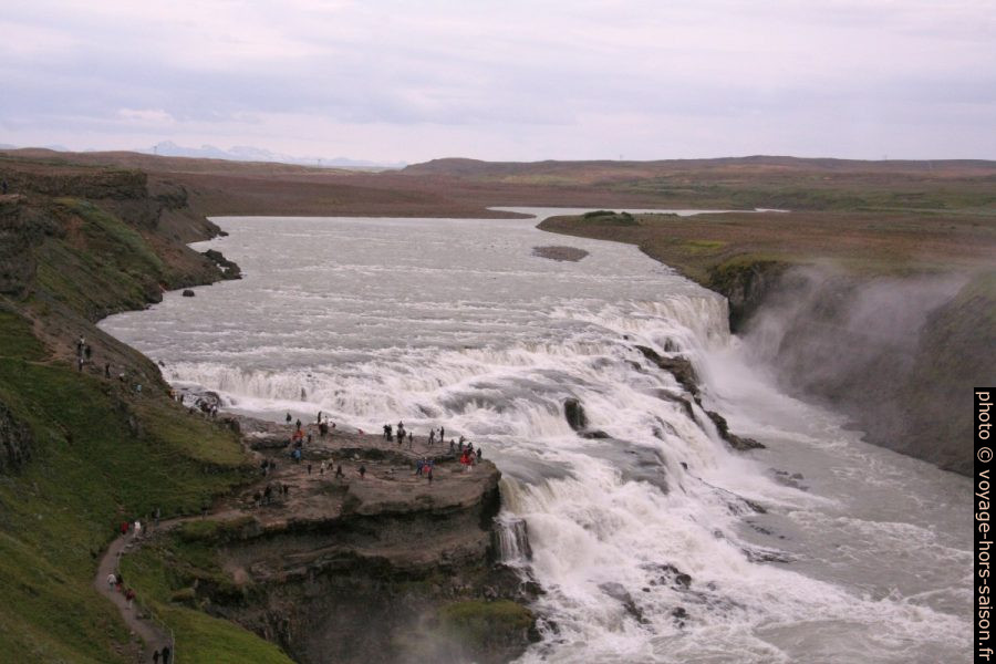 Cascade haute du Gullfoss. Photo © André M. Winter