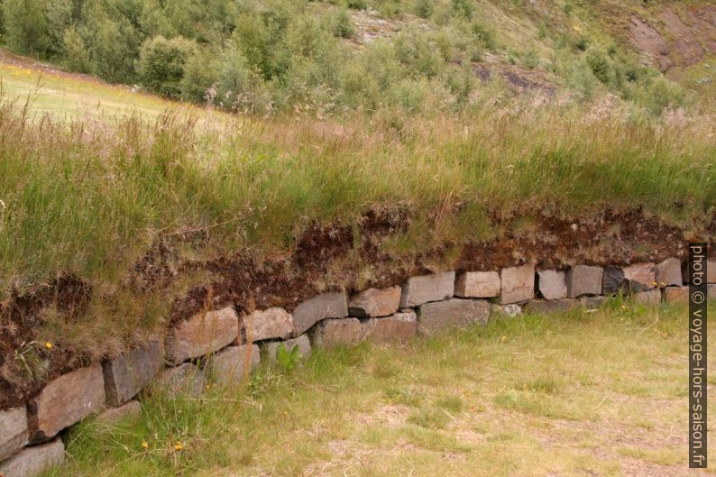 Mur couvert de tourbe. Photo © André M. Winter