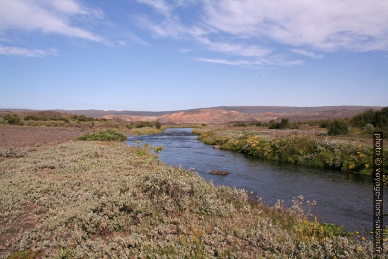 La rivière Rauðá à Stöng. Photo © André M. Winter