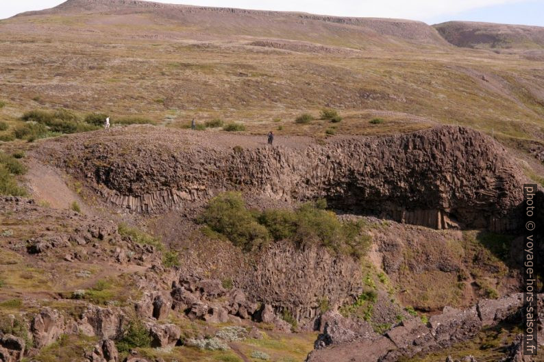 Orgues basaltiques au nord du Gjarfoss. Photo © André M. Winter