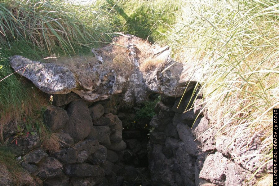 Os de baleine sur l'entrée de la Source Írokrabrunnur. Photo © André M. Winter