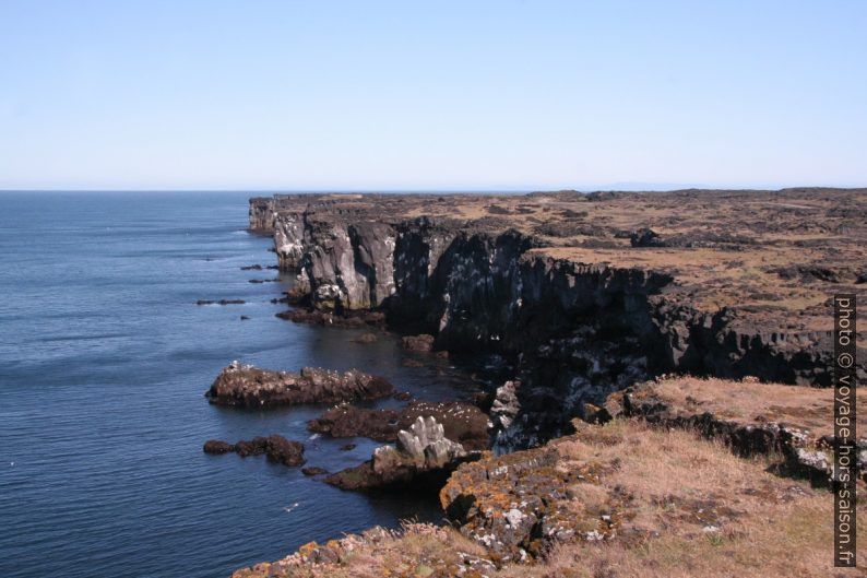 Côte de Svörtuloft sur Snæfellsnes. Photo © André M. Winter