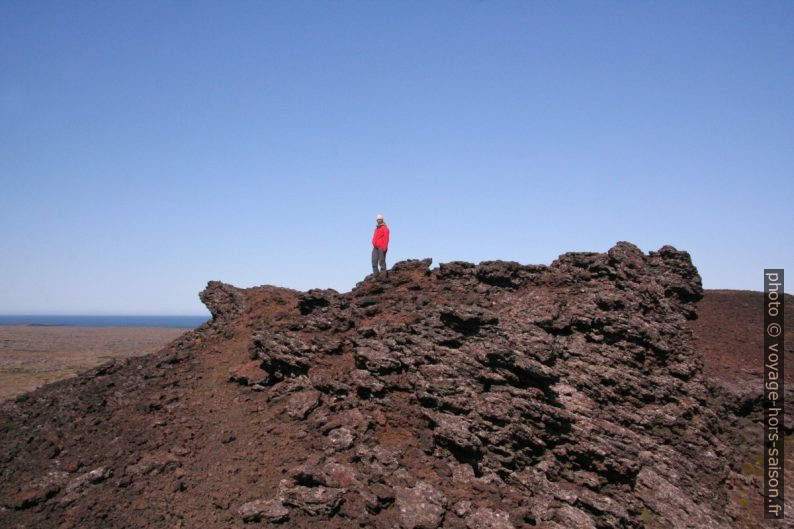 Alex sur la crète de Saxhóll. Photo © André M. Winter