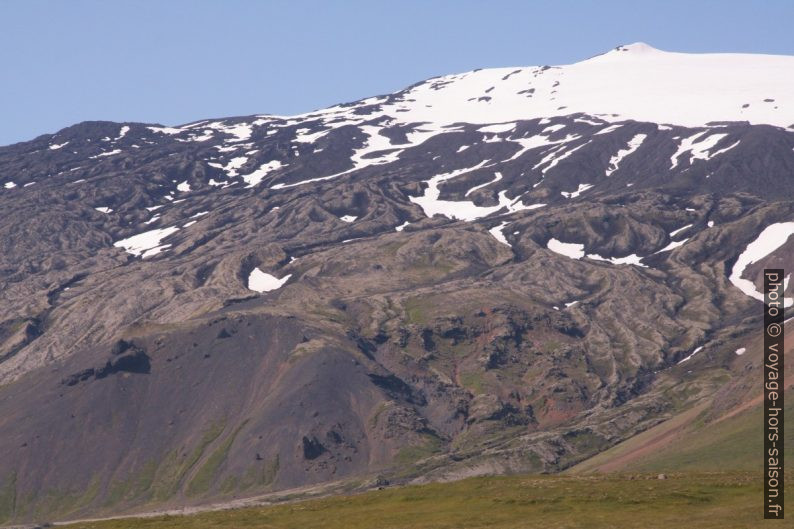 Erosion dans les versants sud du Snæfellsjökull en Islande. Photo © André M. Winter