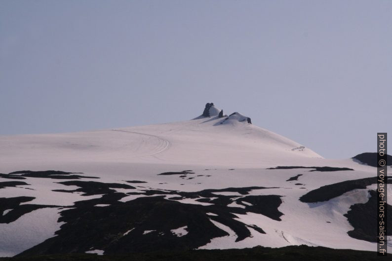 Cheminées du Snaefellsjökull vues du Jökulháls. Photo © André M. Winter