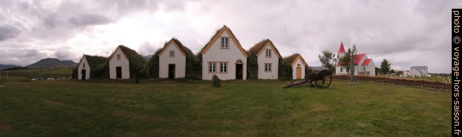 Maisonnettes de la ferme de Glaumbær. Photo © André M. Winter