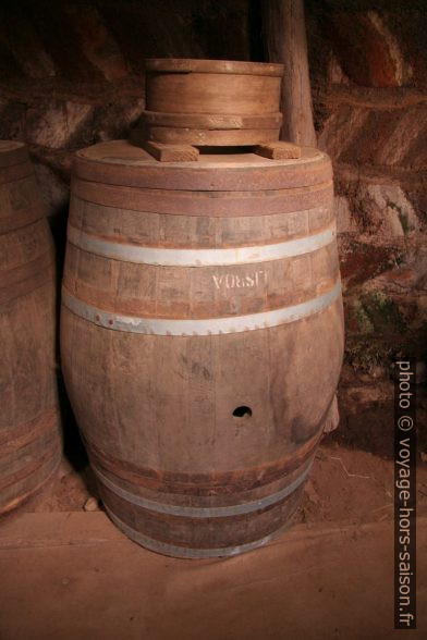 Fût de vin du Portugal à Glaumbær. Photo © André M. Winter