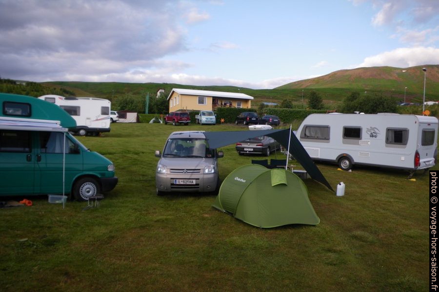 Camping municipal de Húsavík. Photo © André M. Winter
