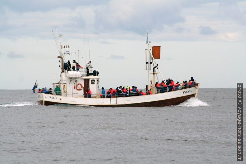 Bateau d'observation de baleines Sylvía. Photo © André M. Winter