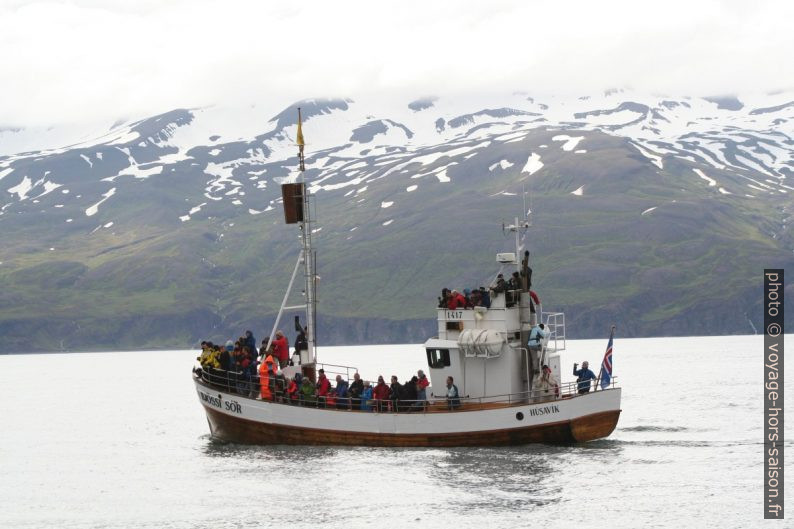 Bateau d'observation de baleines Bjössi Sör. Photo © André M. Winter