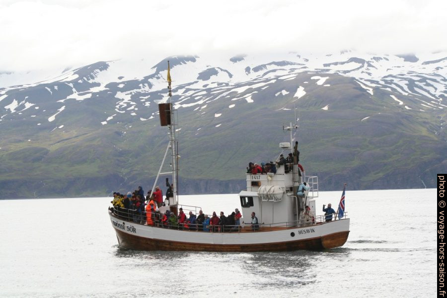 Bateau d'observation de baleines Bjössi Sör. Photo © André M. Winter