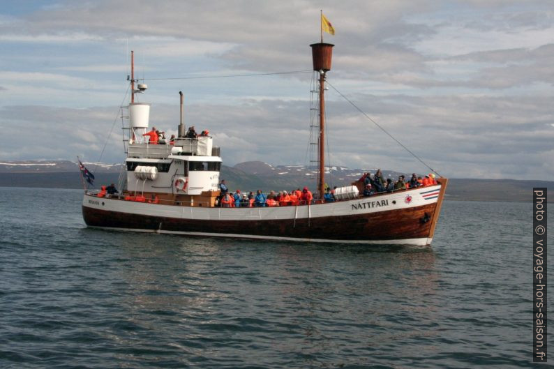 Bateau d'observation de baleines Náttfari. Photo © Alex Medwedeff