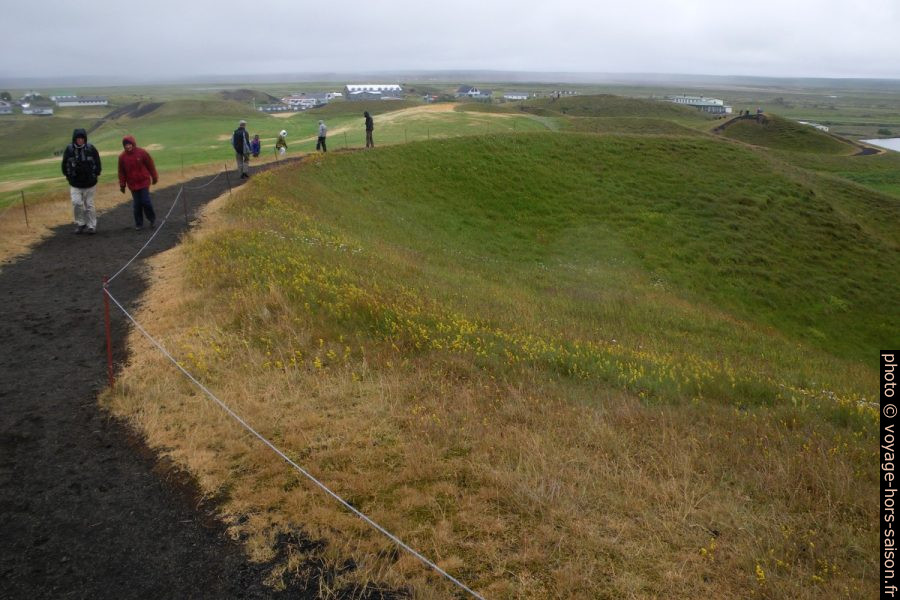 Pseudo-cratère du Rófur à Skútustaðagigar. Photo © André M. Winter