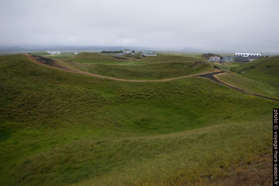 Pseudo-cratère du Rófur à Skútustaðagigar. Photo © André M. Winter