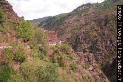 Pont de la Mariée dans Gorges de Daluis. Photo © André M. Winter