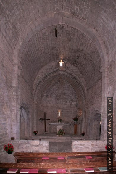 Nef unique de la chapelle Notre-Dame de Valvert. Photo © André M. Winter