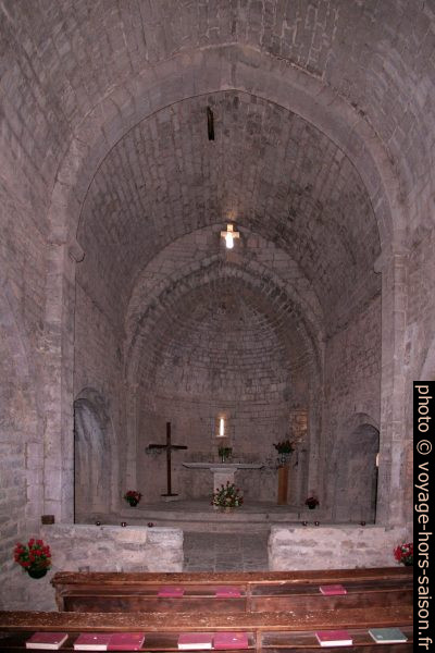 Nef unique de la chapelle Notre-Dame de Valvert. Photo © André M. Winter