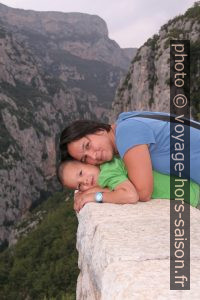 Nicolas et Alex au Balcon de la Mescla. Photo © André M. Winter