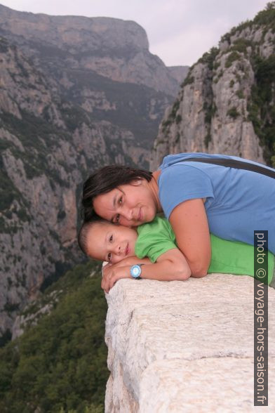 Nicolas et Alex au Balcon de la Mescla. Photo © André M. Winter