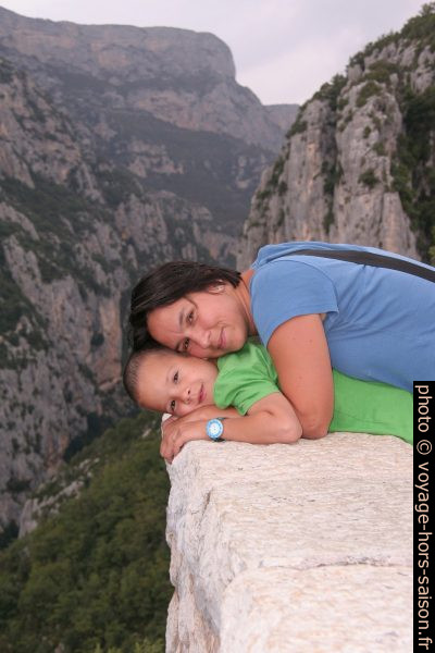 Nicolas et Alex au Balcon de la Mescla. Photo © André M. Winter