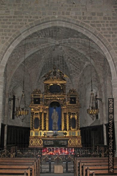 Abside gothique de Notre-Dame de Beauvoir à Moustiers. Photo © Veronika Schnablegger