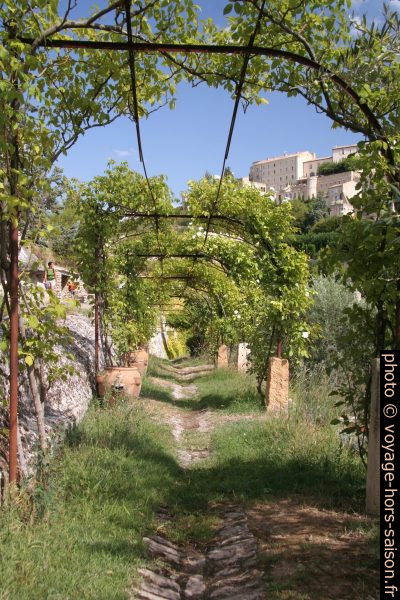 Chemin couvert à Gordes. Photo © Alex Medwedeff