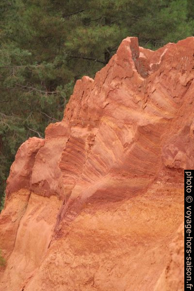 Drapeaux des ocres de Roussillon. Photo © André M. Winter
