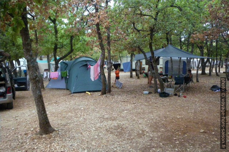 Notre place au Camping des Chênes Blancs. Photo © André M. Winter